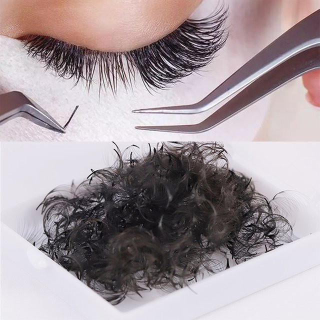 Lashprofessor Pointy Base Loose Fans, Black, Unisex - Bild 1