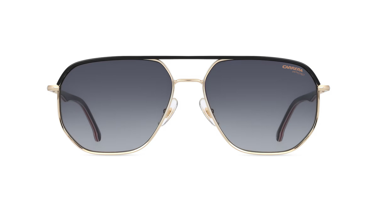 Carrera 304/S Sonnenbrille Pilot, Vollrand, Metall, Herren, Schwarz, Grau - Bild 1