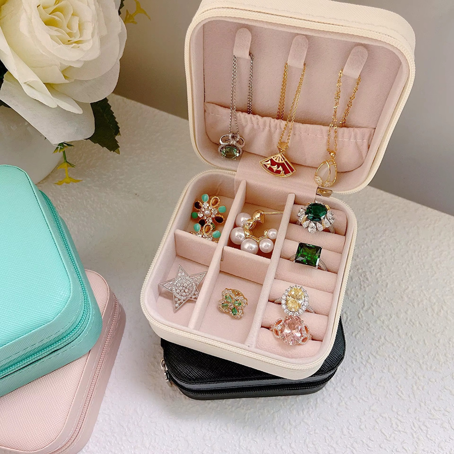 Wunionup Schmuck-Reiseetui, PU-Leder, Damen - Bild 1