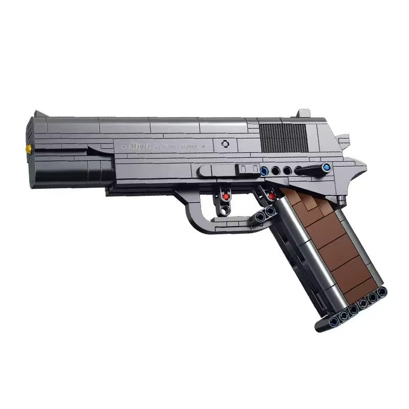 JAKI M1911 Pistolenmodell-Montagespielzeug-Bausteinset, Kunststoff - Bild 3