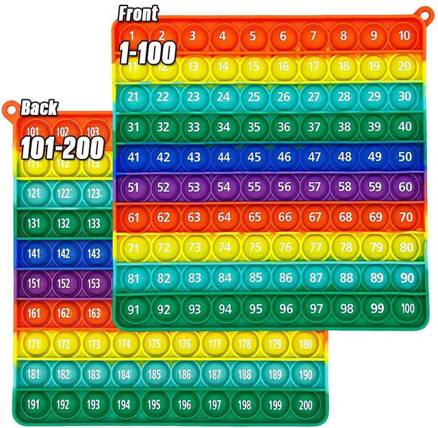 Linyi toy Mathematik Zahlen Fidget Spielzeug Silikon Bunt / Mehrfarbig ab 3-6 Jahre - Bild 1