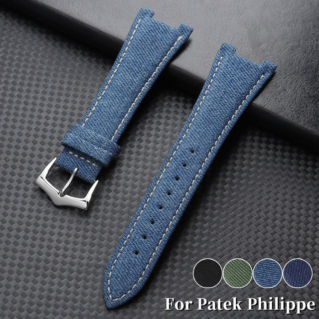 HQstrap Uhrenarmband Nylon-Leder, Vintage, Herren, 25 x 13 mm - Bild 1