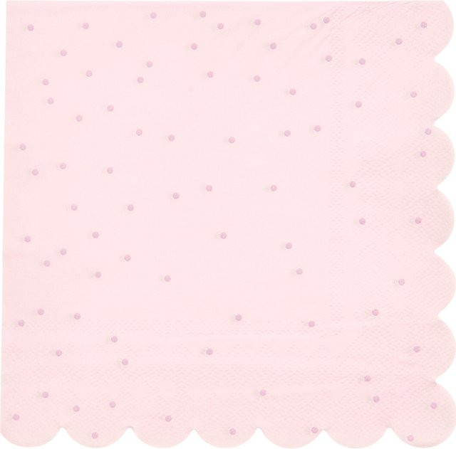 Rico Design Servietten mit Punktemuster in Pink, B/T: 32,0 x 20,0 cm - Bild 1