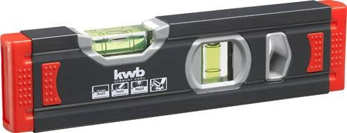 KWB Mini-Wasserwaage aus Aluminium in Schwarz, Länge: 20 cm - Bild 1