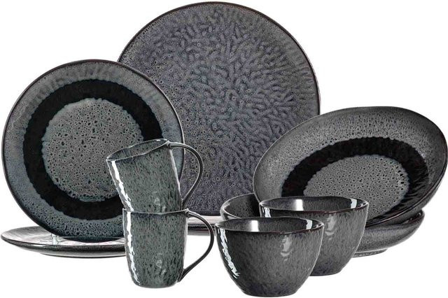 Leonardo Tafelservice Matera 10-teiliges Keramik-Set in Anthrazit - Bild 1