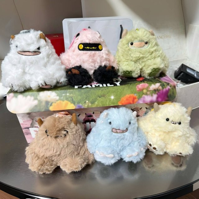 MOMOTOY Dundun Family Series Blind Box, Plüsch-Schlüsselanhänger, Puppen - Bild 1