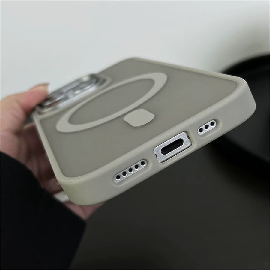 Stoßfeste magnetische MagSafe iPhone Hülle mit mattem Finish in Purple für iPhone 11 bis iPhone 16 Pro Max - Bild 2