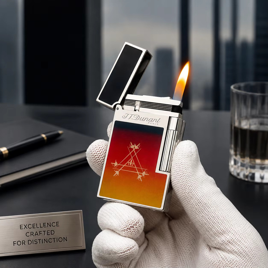Montecristo Metallfeuerzeug Constellation Knight in Schwarz, Silber und Multicolour mit klarem Knackgeräusch als Zigarrenzubehör - Bild 3
