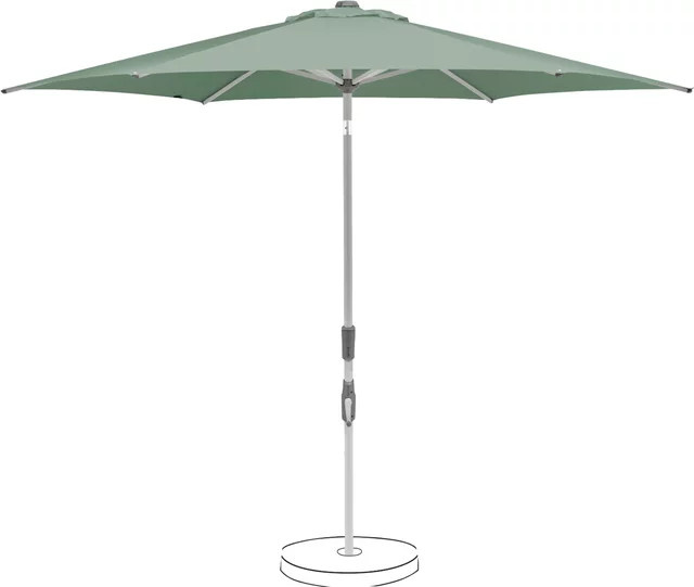 Suncomfort by Glatz Kurbelschirm Slide 300 in Frost Green mit Ø 300 cm - Bild 1