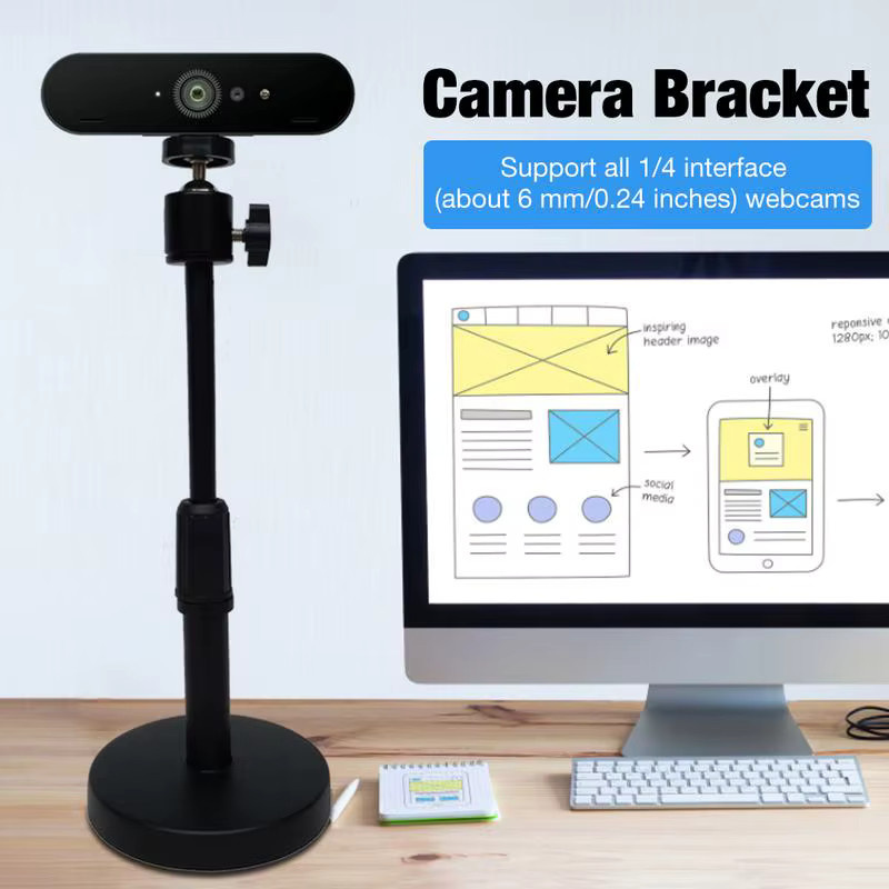 Mehrzweck tragbare Kamera Halterung für Brio 4K C925e C922x C922 C930e C930 C920 C615 in Schwarz - Bild 4