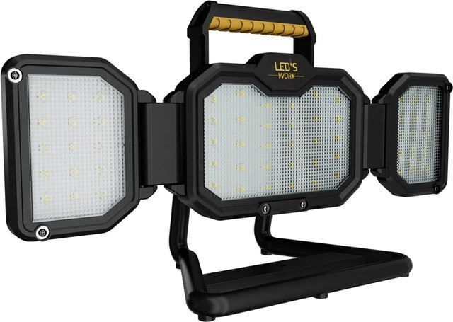 LED's Work Akku Arbeitsleuchte Schwarz 30W 3000lm 4000K dimmbar IP54 IK06 - Bild 1