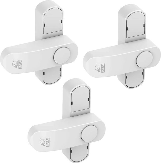 BASI Fenster- und Fenstertürenzusatzsicherung Set aus 3x FS 500 für einflügelige Fenster in Weiß - Bild 1
