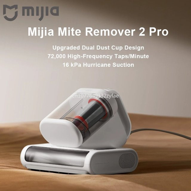 Xiaomi Mijia Milbenentferner 2 Pro in Weiß mit UV-C-Sterilisation, LED-Display und 16kPa Saugkraft - Bild 1