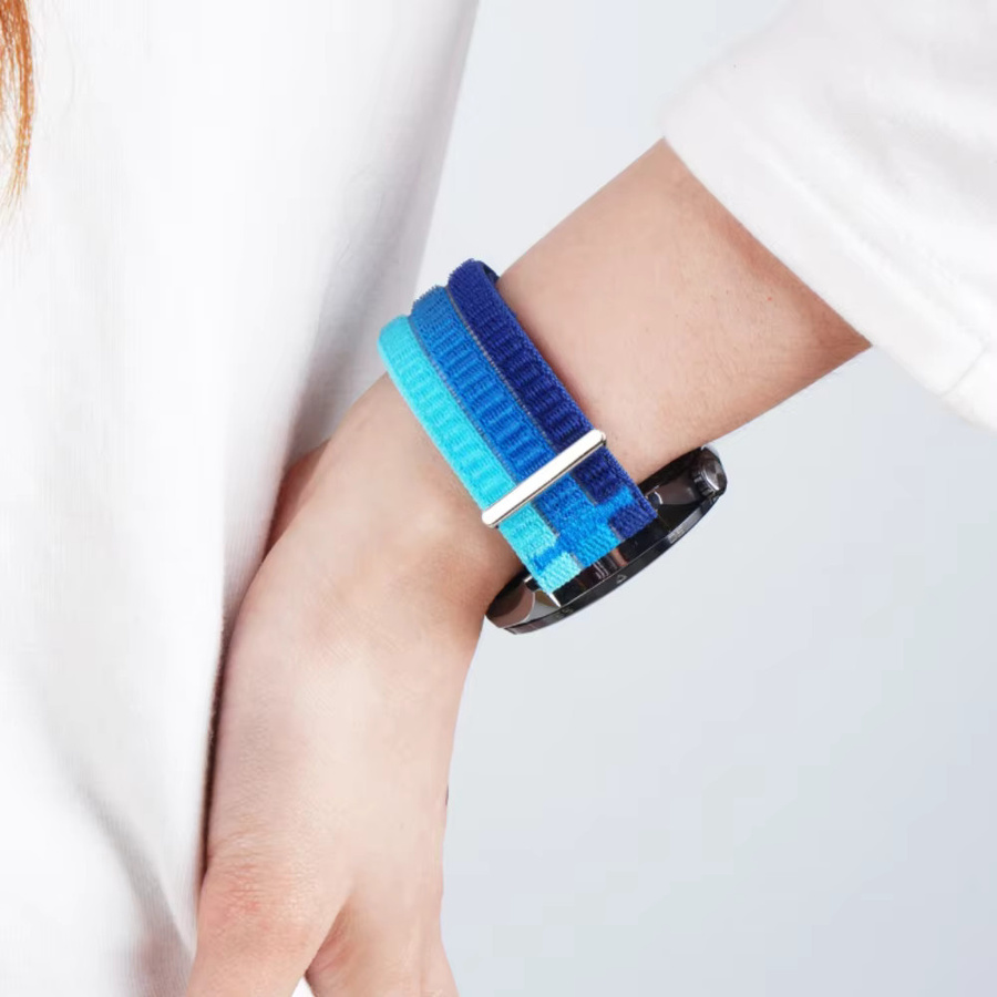 Huawei Uhrenarmband Nylon, 22 mm, blau, Unisex - Bild 2