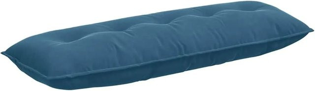vidaXL Rückenkissen aus Cordstoff in Blau, Breite: 140 cm, Höhe: 50 cm - Bild 1