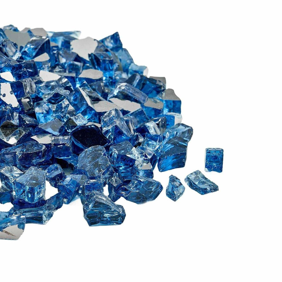 Buying Solutions, MB Kaminglassteine aus gehärtetem Feuerglas in Pazifikblau, 4,5 kg - Bild 4