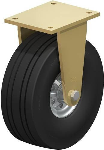 Blickle Bockrolle BS-VLE 307K in Schwarz und Multicolour mit 306 mm Rad-Durchmesser und 700 kg Tragfähigkeit - Bild 1