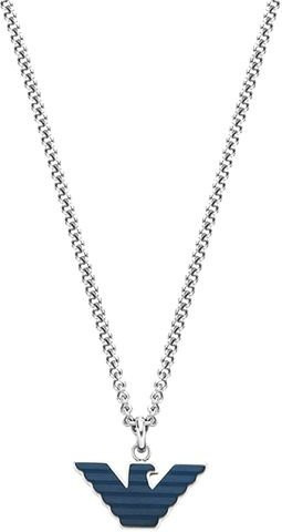 Emporio Armani Adler Anhänger Halskette, Edelstahl, gray, Herren - Bild 1