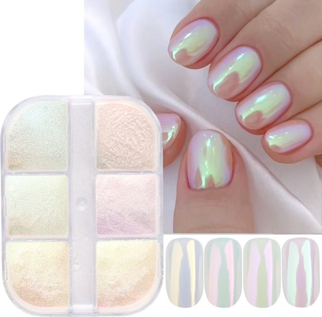 Moonlight Mirror Nails Powder, Metallic Chrome Effect Pigments - Bild 1