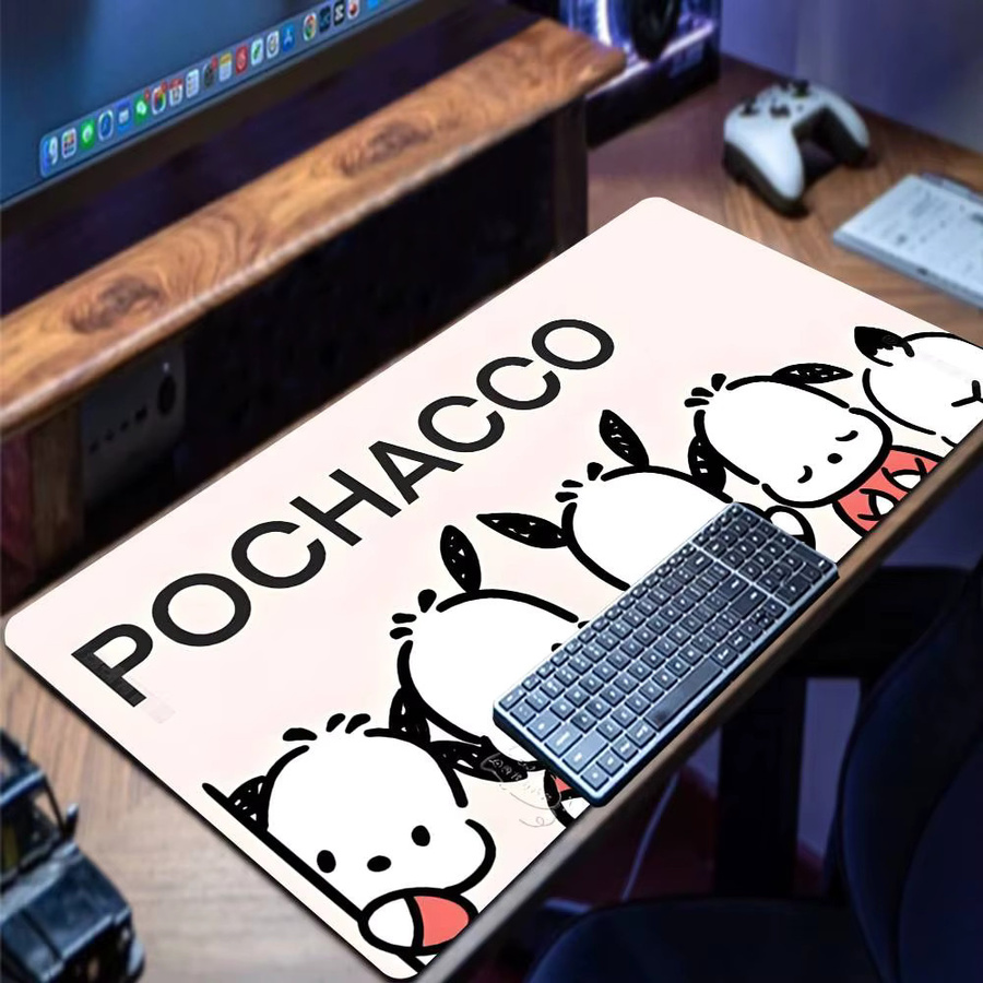P-Pochacco Sakura Gaming Mauspad in Weiß für Gamer und Büro - Bild 6