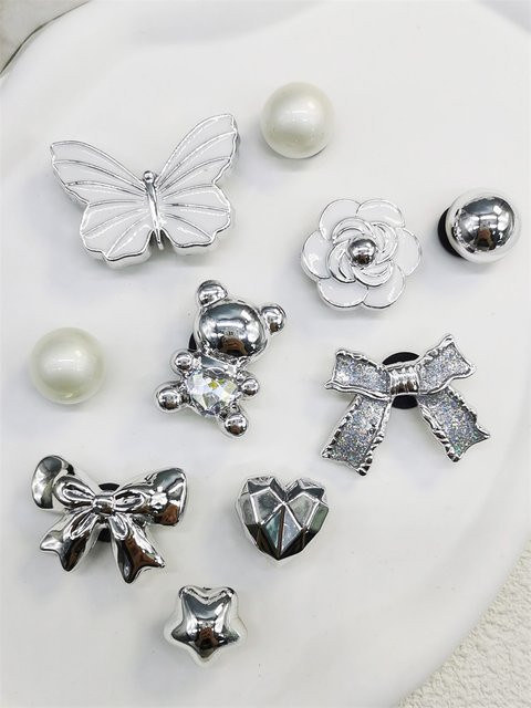 LIN KING Schuh Charms, Kristall, Bär, Bowtie, Damen - Bild 1