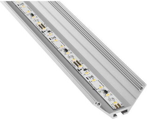 Barthelme Eck-Profil für LED-Leisten aus Aluminium in Silber - Bild 1