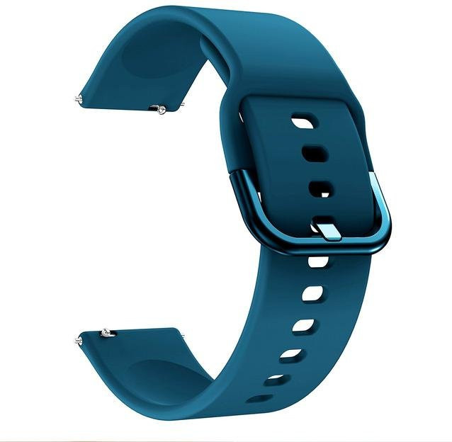 Uhrenarmband Silikon, Schwarz, 20mm, Unisex - Bild 1