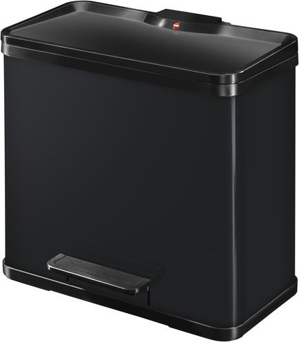 Hailo Abfalltrenner Öko duo plus L mit Softclose, Schwarz, 26 l - Bild 1