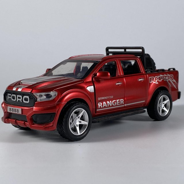 Linyi toy car Ford Ranger Raptor Stil Offroad Pickup, Modellauto, 1:32, braun, ab 18 Jahren - Bild 1