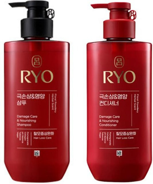 Ryo Ham-Bit Damage Care Shampoo & Conditioner Set, 480 ml, strapaziertes Haar - Bild 1