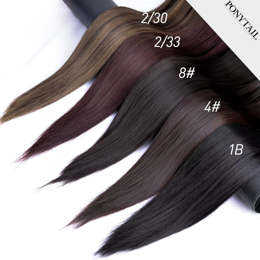 BUDABUDABUDA Pferdeschwanz-Haarverlängerung, blond, synthetisch, Damen - Bild 4