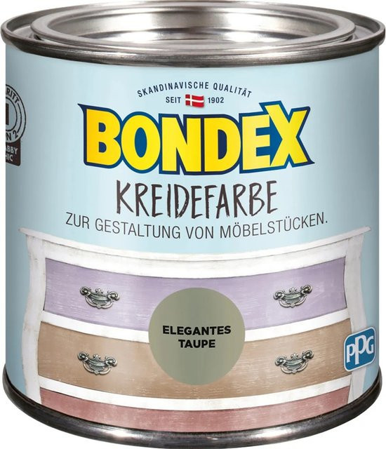 Bondex Kreidefarbe Elegantes Taupe in Beige, 0,5 l - Bild 1