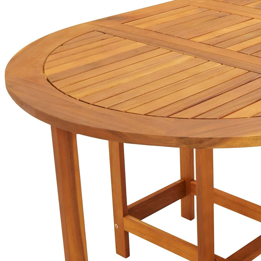 vidaXL Gartentisch aus geöltem Akazienholz in Braun, B/T/H: 130 x 90 x 72 cm - Bild 3