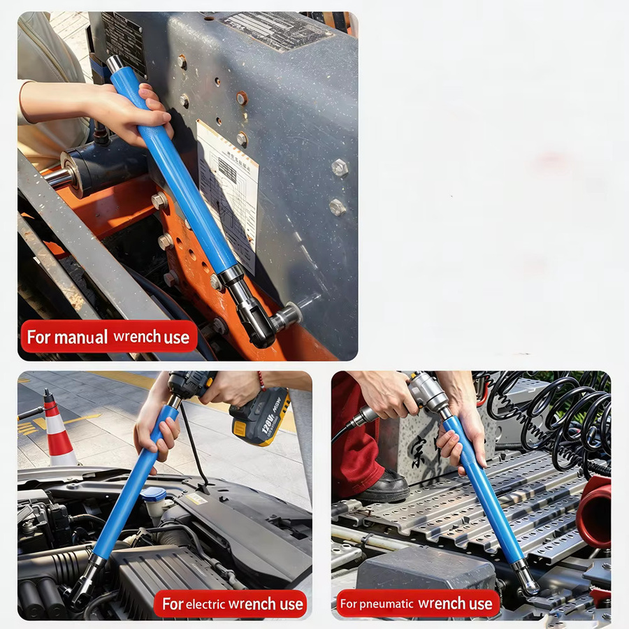 NIUXIANG 1/2 Zoll Ratschenschlüssel Verlängerung mit 72 Zähnen in Blau für Autoreparaturen und Mechaniker-Handwerkzeug - Bild 4