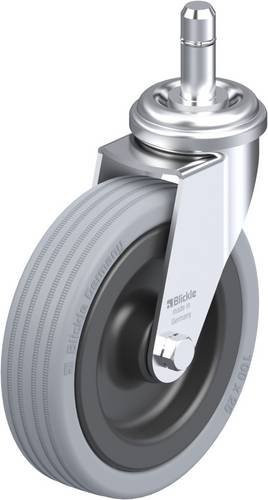Blickle LRA-VPA 100G-ES Lenkrolle aus Stahl und Kunststoff, Farbe: Grau/Schwarz, Rad-Durchmesser: 100 mm, Tragfähigkeit: 70 kg - Bild 1