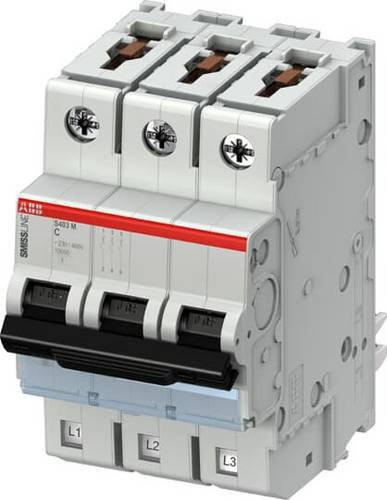 ABB S403M-C10 Leitungsschutzschalter 3polig grau 10,0 A - Bild 1