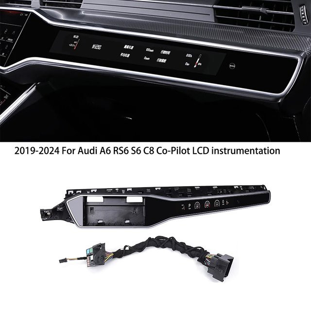 GEETHA Multimedia-Armaturenbrett-Display LCD für Audi A6 A7 C8 (2019-2024) in Schwarz - Bild 1