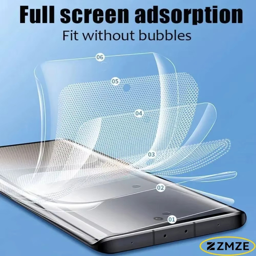 4 Stück ZMZE Hydrogel-Displayschutzfolien für Honor 100 200 600 Lite 500 600 Pro 400 200 Smart 300, transparent und glänzend - Bild 3