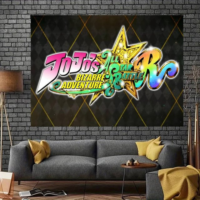 Mesuca JoJo's Bizarre Adventure Party-Dekoration mit Sternen und geometrischem Design, Mehrfarbig, B: 70 cm, H: 70 cm - Bild 1