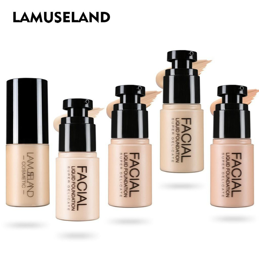 LAMUSELAND Face Velvet Liquid Foundation, 04 Dark, Matt, Unisex - Bild 4