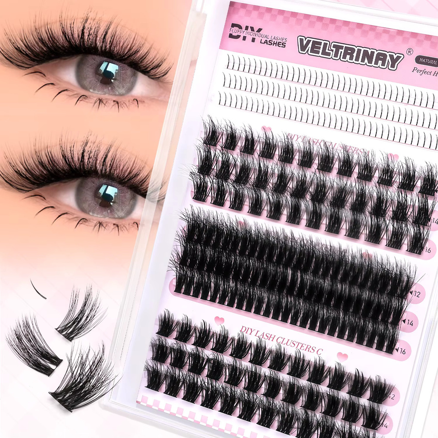 Veltrinay Wimpernbüschel, Black, Unisex - Bild 2