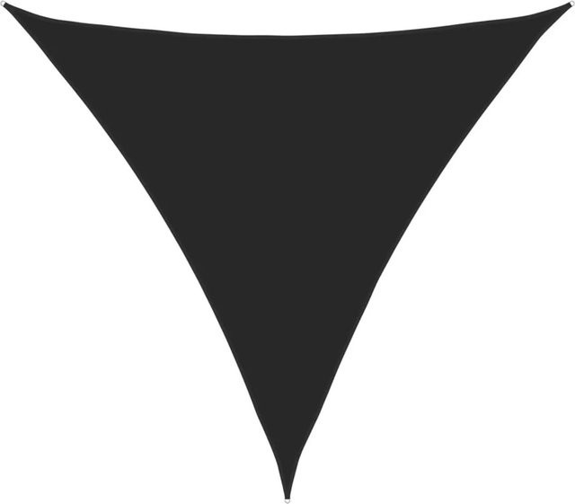 Furnicato Sonnensegel aus PU-beschichtetem Oxford-Gewebe, Dreieckig, Schwarz, B/T/H: 600 x 600 x 600 cm - Bild 1