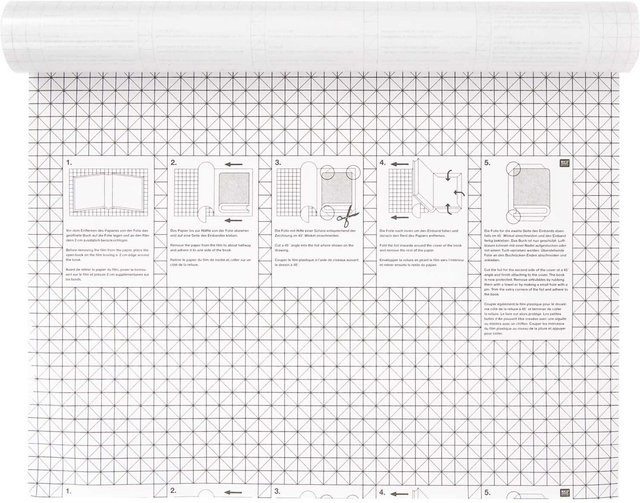Rico Design Buchfolie transparent selbstklebend Breite: 45 cm, Länge: 200 cm - Bild 1