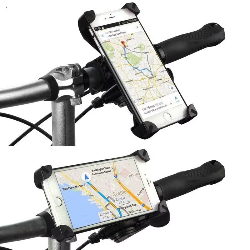 RUBINZHI Universal Handyhalterung für Motorrad und Fahrrad in Schwarz zur Befestigung von Smartphone oder GPS - Bild 2