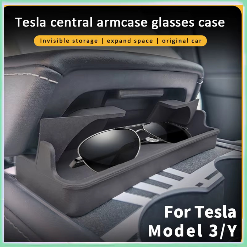 Tesla Zentrale Steuerung Armlehne Box für Modell 3 und Modell Y in Schwarz - Bild 2