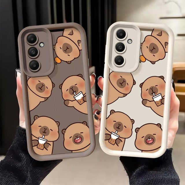 Handyhülle mit Cartoon Capybara Design für Samsung Galaxy A-Serie in Multicolour - Bild 1