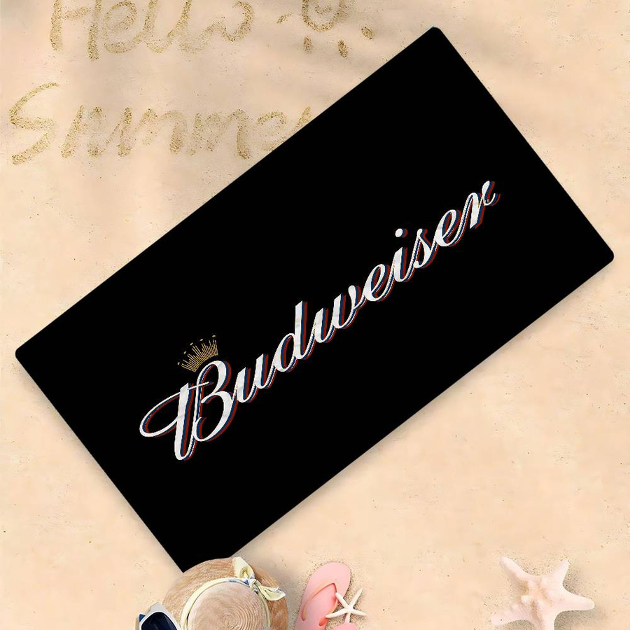 König des Bieres B-Budweiser Strandtuch für Kinder, buntes Mikrofaser-Handtuch, schnelltrocknend und sandfrei, B/B/B: 30 x 30 cm - Bild 5