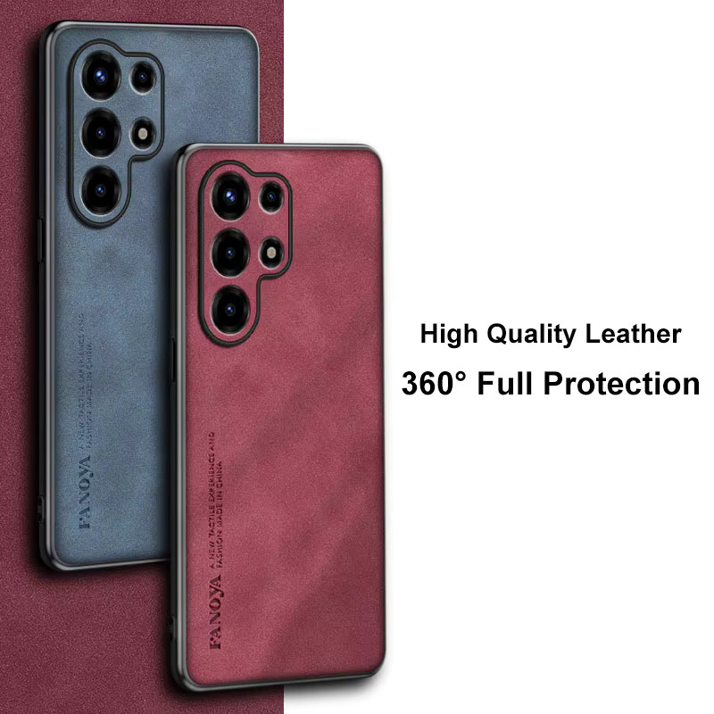 Samsung Handyhülle aus PU-Leder für Android Smartphones in Braun - Bild 3