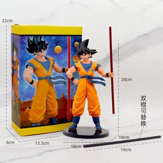 Bandai Dragon Ball Son Goku Super Saiyajin Anime Figur, 20 cm, Einzelfigur - Bild 1