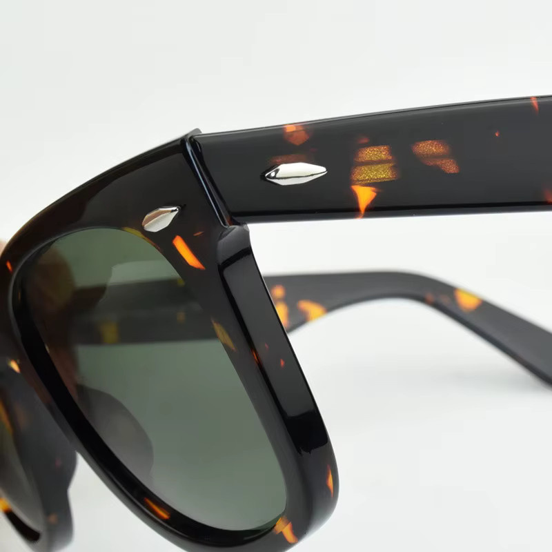 TAGHezekiah Y-2140 Sonnenbrille, Herren, Vollrand, quadratisch, Acetat, braun - Bild 2